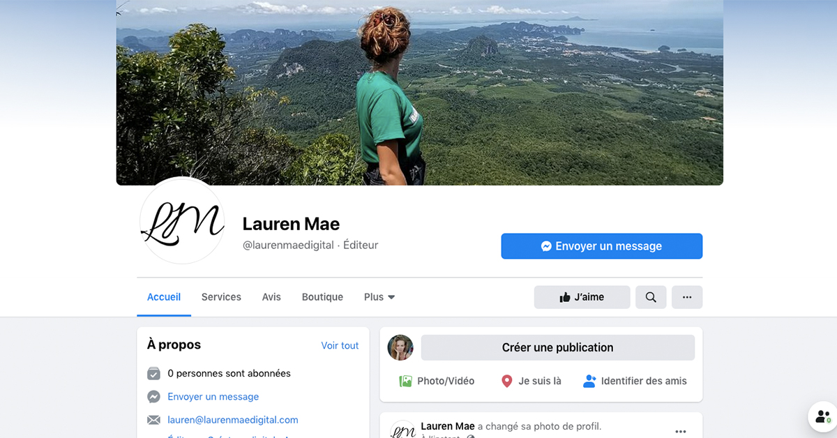Do I need a Facebook page for Lauren Mae Digital?